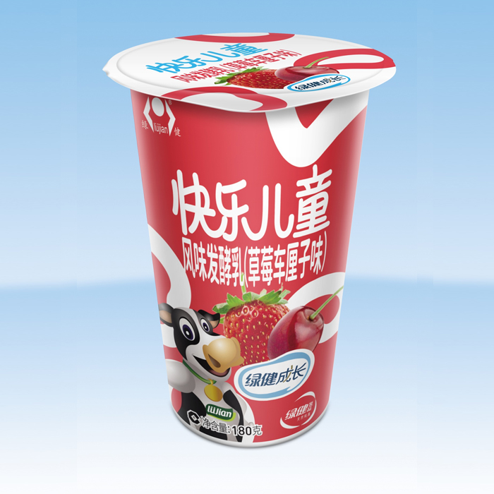 快乐儿童风味酸牛奶（草莓车厘子味）