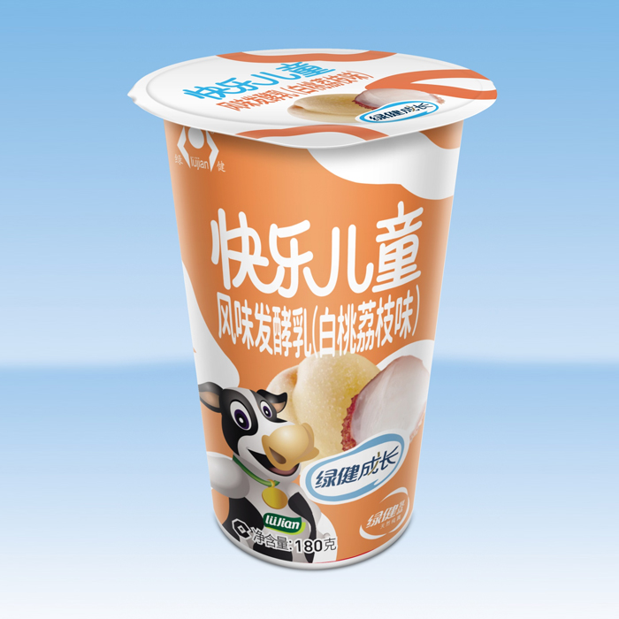 快乐儿童风味酸牛奶（白桃荔枝味）