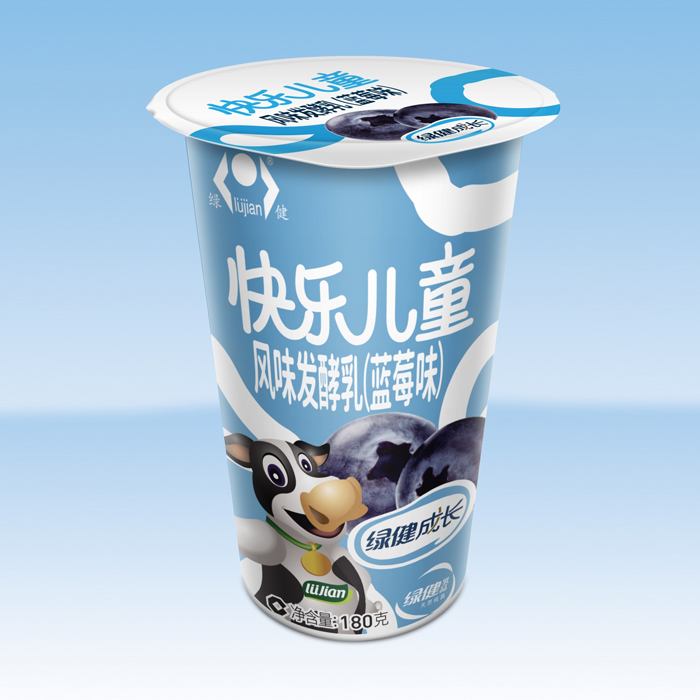 快乐儿童风味酸牛奶（蓝莓味）