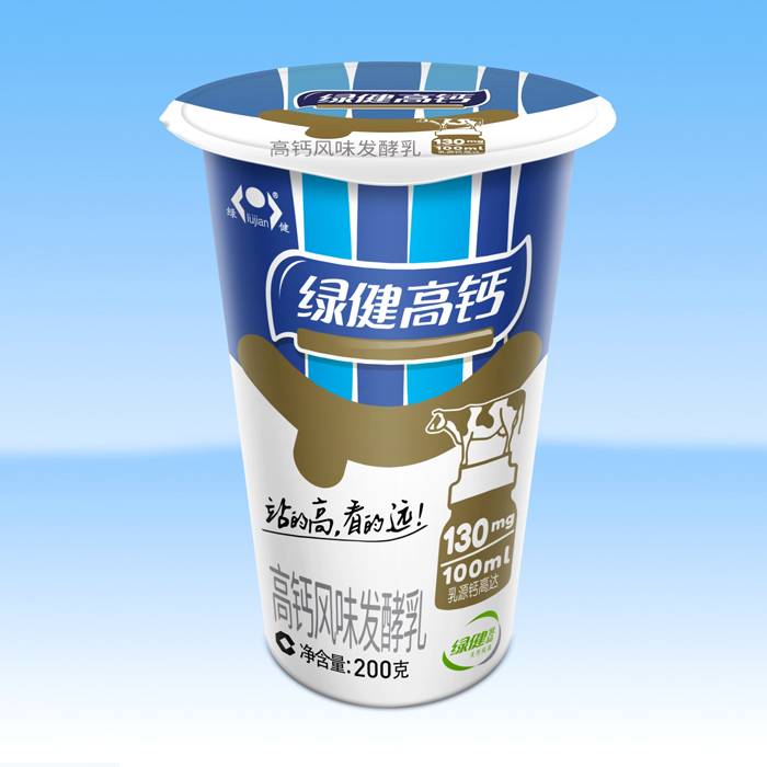 高钙风味酸牛奶