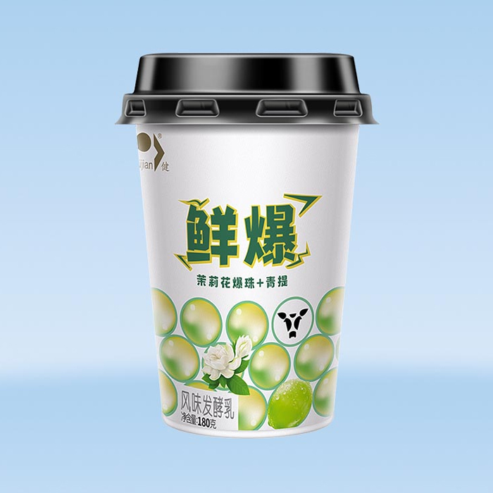 鲜爆 (燕麦爆珠+金瓜甜杏风味酸牛奶)